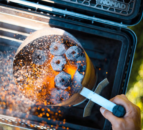 Nomad Fire reusable charcoal for multiple cookouts