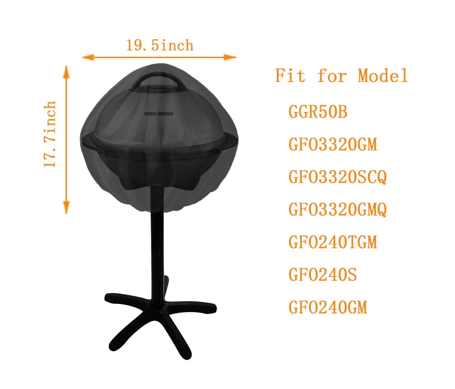 Nomiou grill cover for Weber Jumbo Joe keeps your charcoal grill dry
