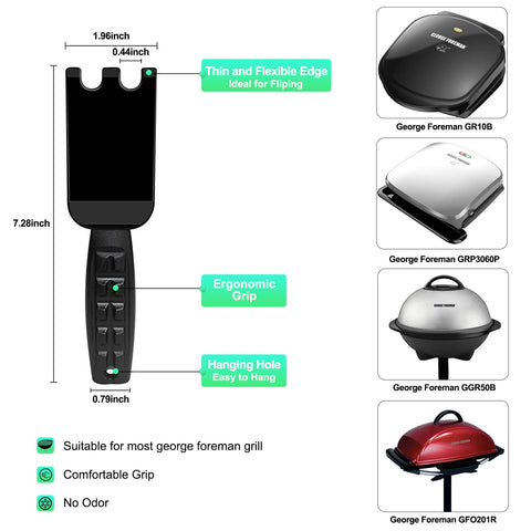 nomiou heat resistant spatula scraper withstands high grill heat