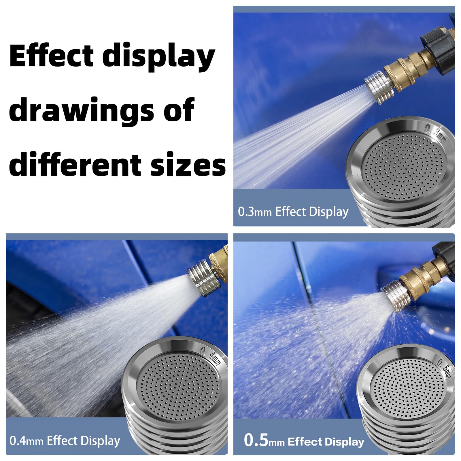 NONGKANG 1/4-inch quick connect adapter enables fast tool changes.