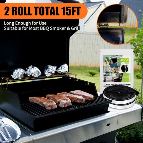 Nonley universal smoker gasket fits popular grills for broad compatibility