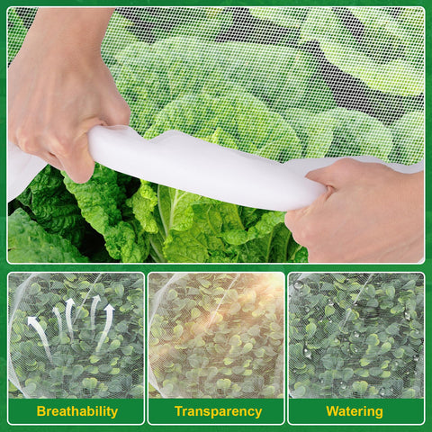 NONMON 10x50ft netting is easy to cut and secure around beds and containers