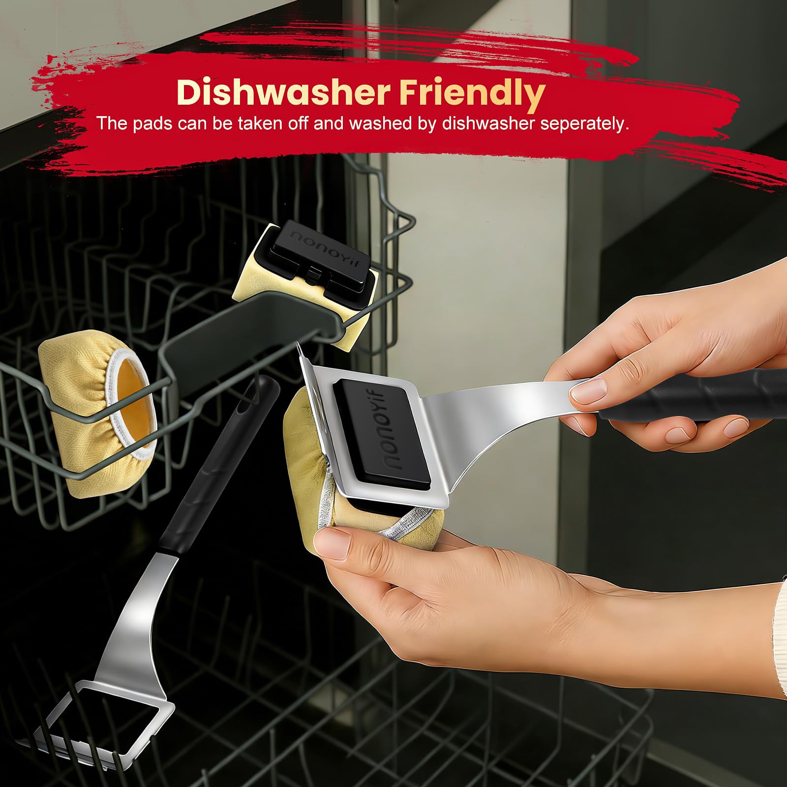 nonoYif compatible with porcelain, ceramic, charcoal, gas, cast iron, and stainless grills