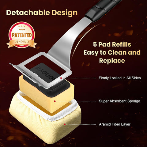 nonoYif steam cleaning action melts grime for easier scrubbing
