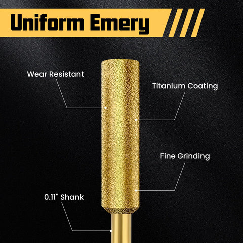 Nooklean diamond-grit chainsaw sharpener head for efficient sharpening