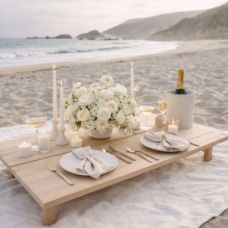 NOONOOJOOJOO white picnic blanket spread on grass supports comfy seating.