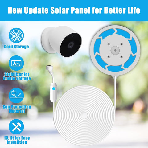 Nooukut 13ft cable enables flexible placement for optimal sun exposure.