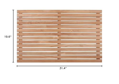 Nordic Style Teak Mat durable and eco-friendly with easy upkeep
