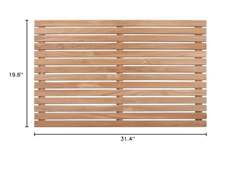Nordic Style Teak Mat durable and eco-friendly with easy upkeep