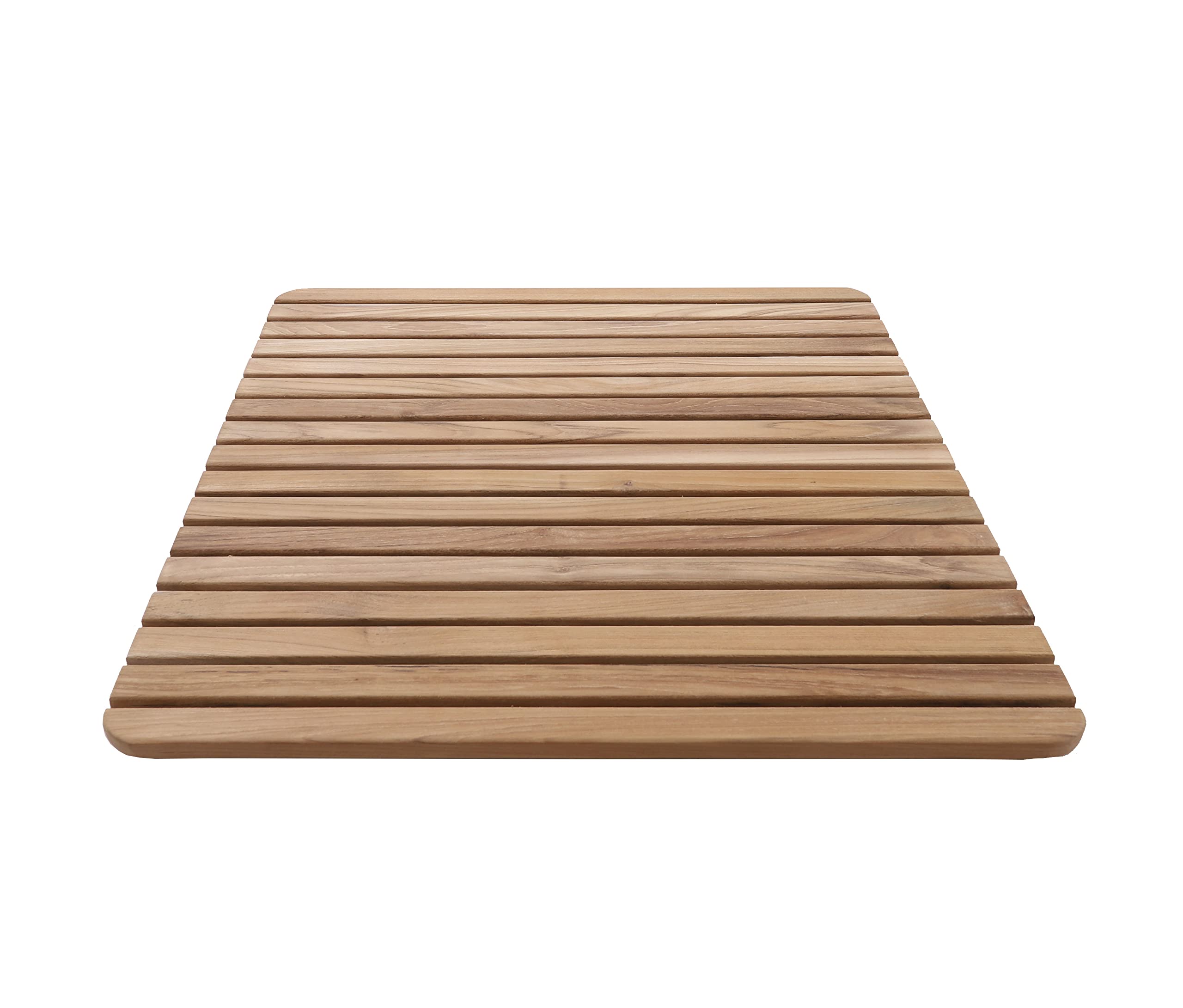 Poolside setup featuring Nordic Style teak mat in outdoor space