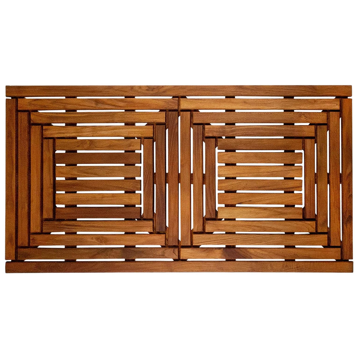 Nordic Style Teak Shower Mat wood platform shows durable spa-grade warmth for indoor and outdoor spaces.