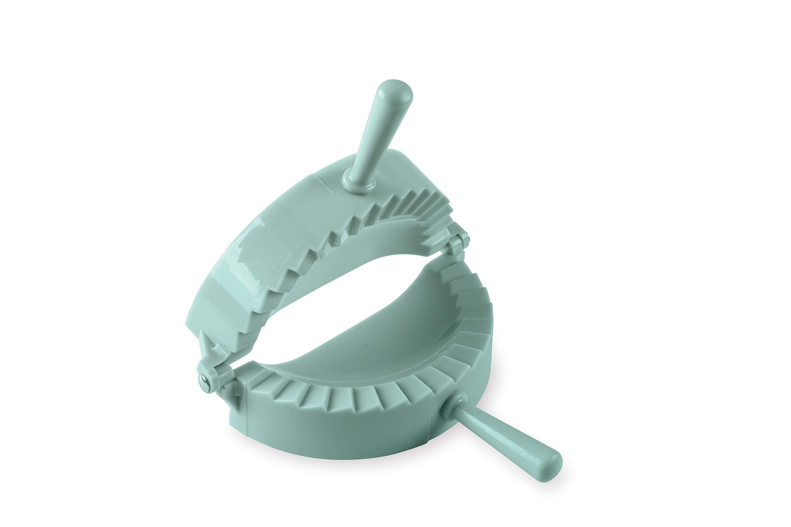 Nordic Ware Pocket Pie Press in closed view; compact gadget for neat personal pies.