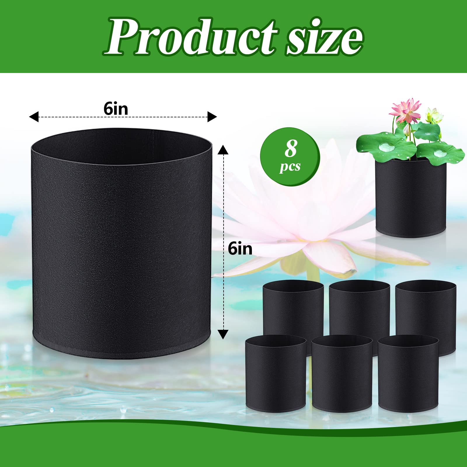 Norme nonwoven plant pots demonstrating durability for long-term pond use