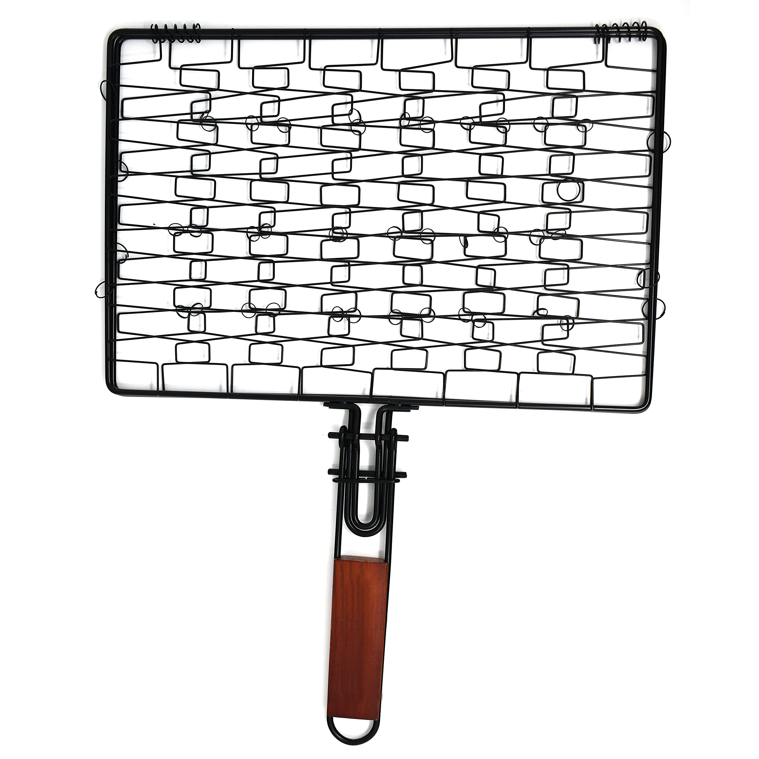 Norpro 8559 grill basket handle folded for compact storage