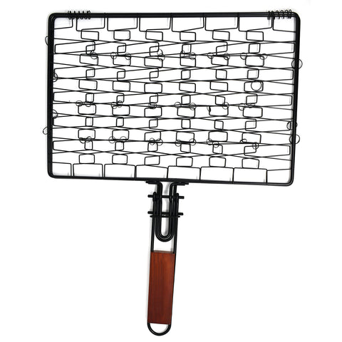 Norpro 8559 grill basket handle folded for compact storage