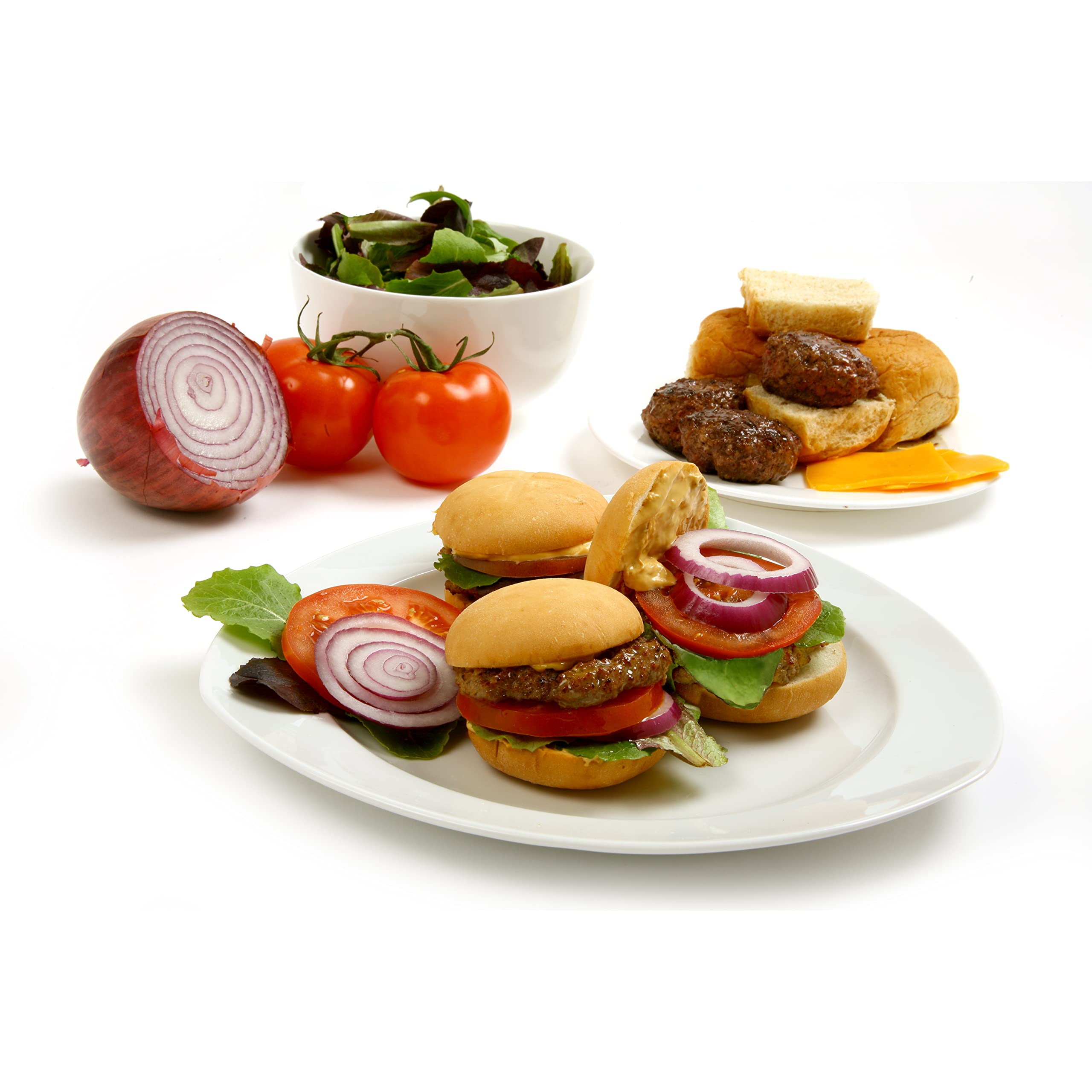 Norpro hamburger press ready patties ideal for grilling.