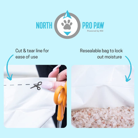 Northern Salt North Pro Paw vet-approved packaging promotes safer paws and skin.