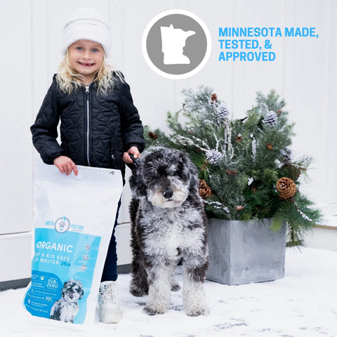 Northern Salt North Pro Paw crystal ice melt works to sub-zero temps, enabling faster melting.