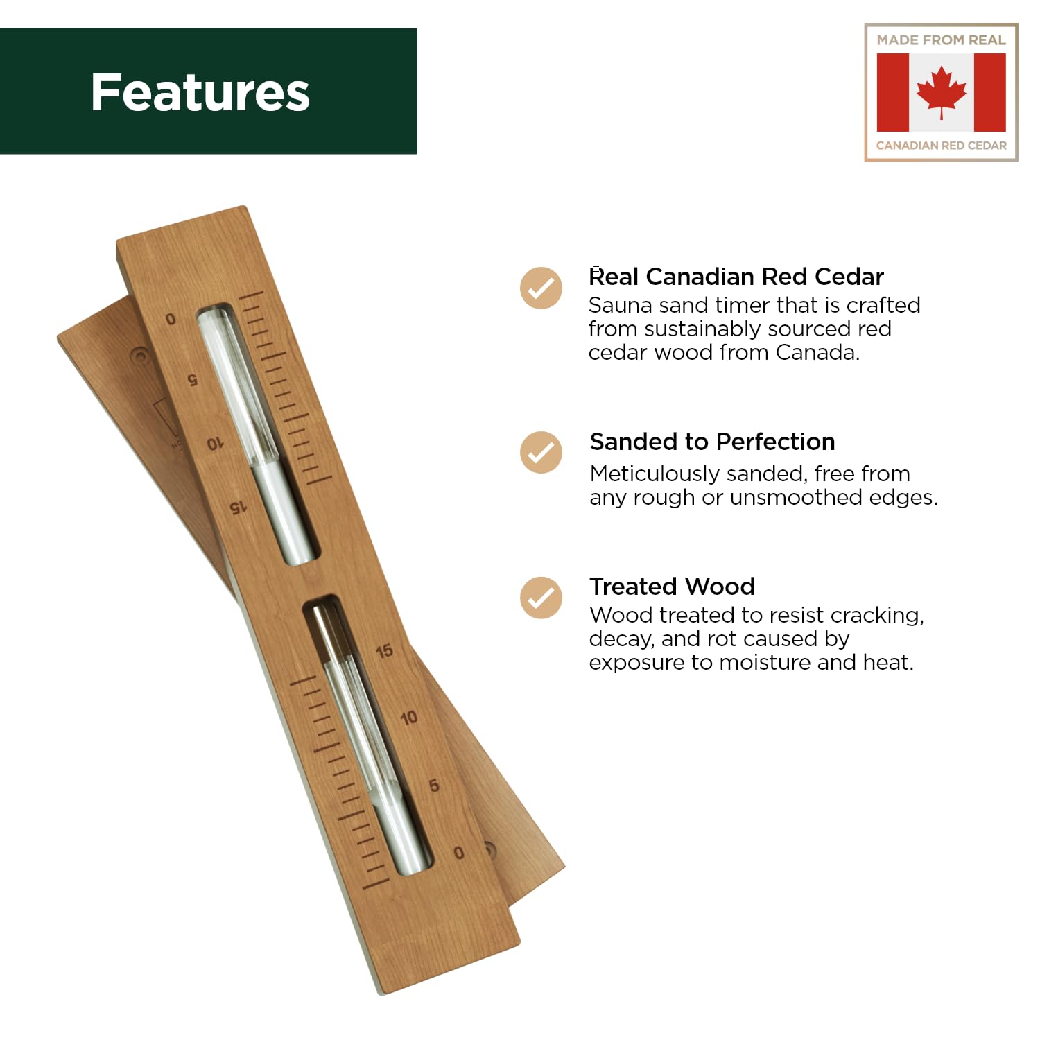 Close-up of Canadian red cedar grain highlighting natural warmth and aroma