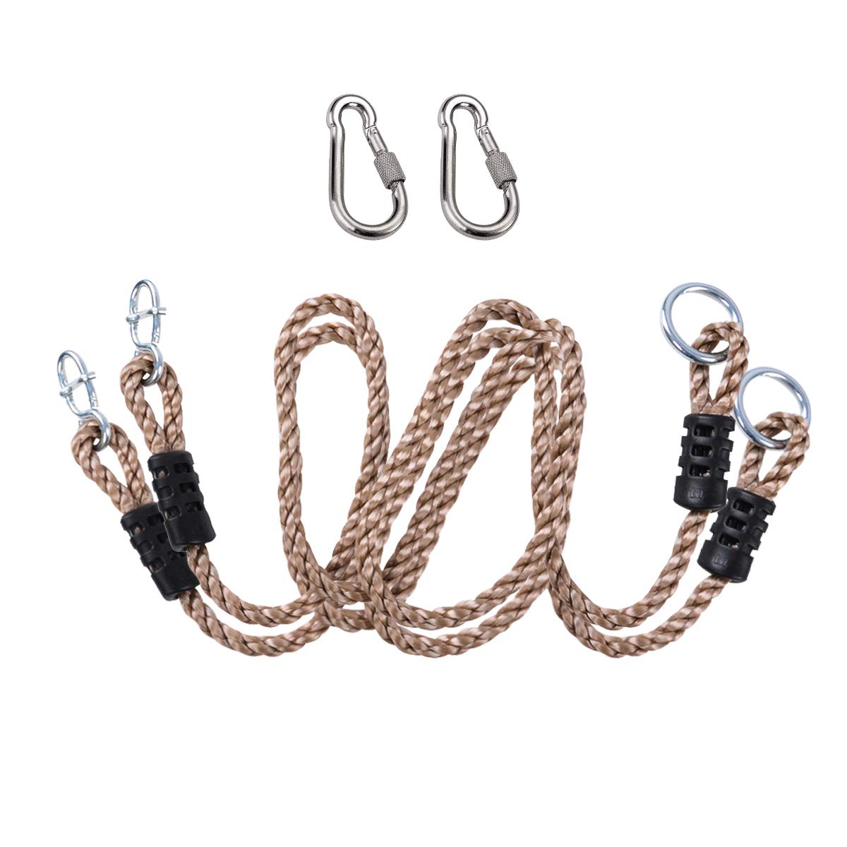 NOSTIFY two-piece straps and carabiners enable fast, damage-free tree mounting.