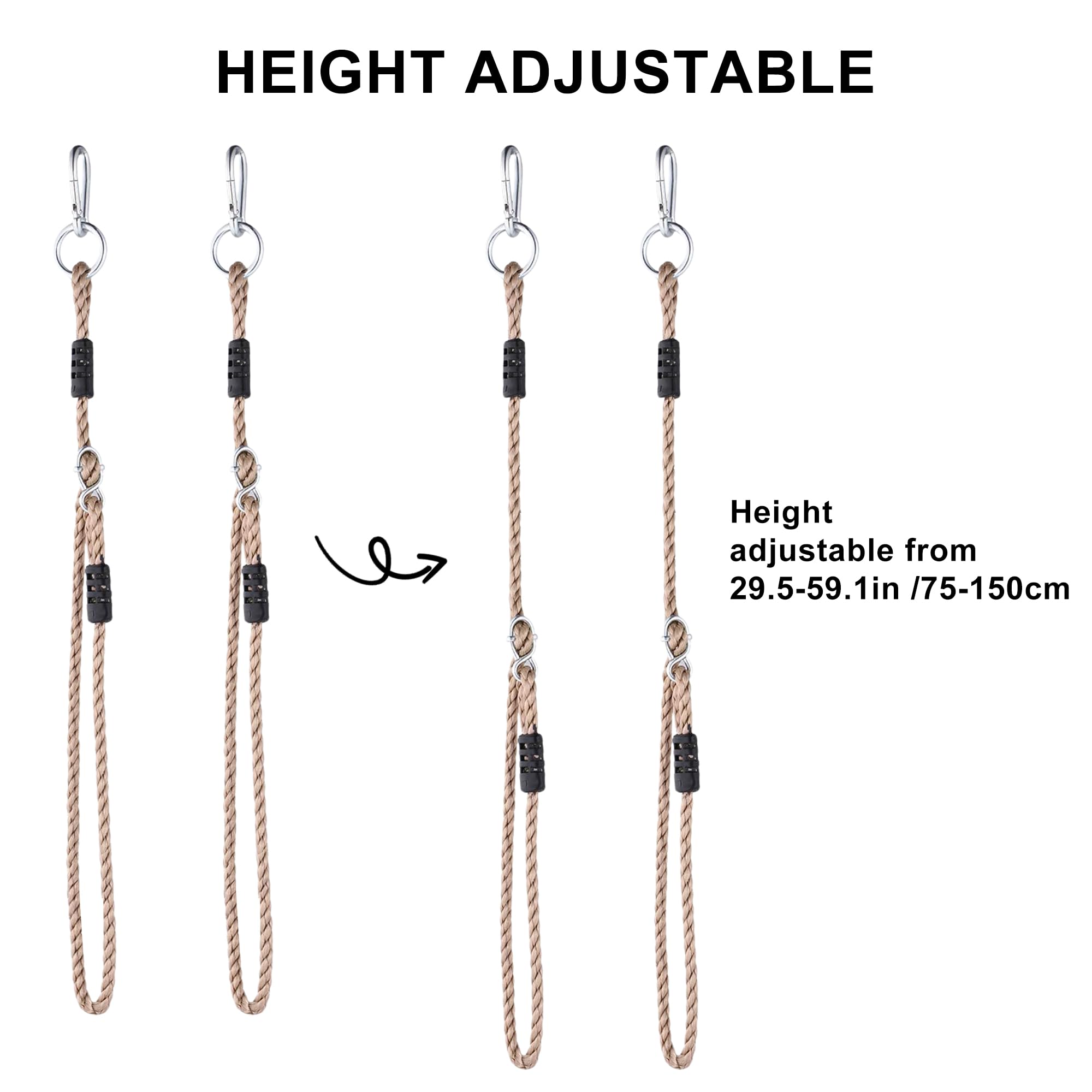 NOSTIFY outdoor strap system suits patios and gardens with rugged nylon.