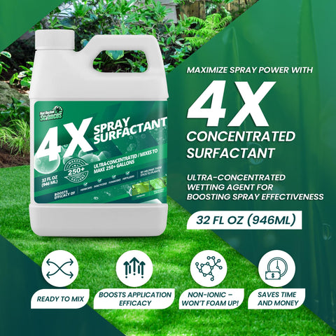 Not Rocket Sciences 32oz nonionic surfactant in spray application improves even wetting