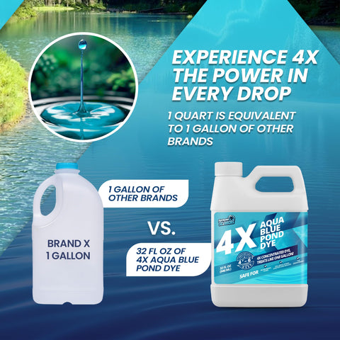 Not Rocket Sciences blue pond dye supports a balanced ecosystem for wildlife.