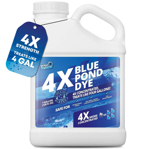 Not Rocket Sciences blue pond dye 1gal bottle for vibrant color in ponds