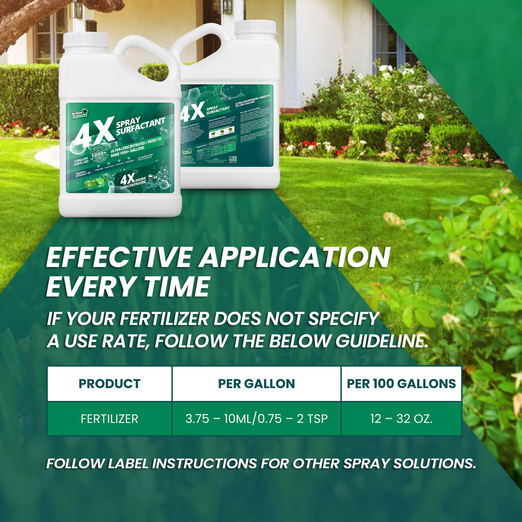 Not Rocket Sciences concentrated surfactant mixing jar ready for tank-mix