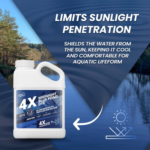 Not Rocket Sciences wildlife-friendly pond colorant supports a balanced habitat while coloring water