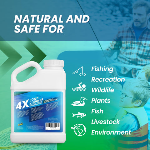 Pond clarity improvement and muck reduction with Not Rocket Sciences cleaner
