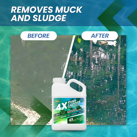 Not Rocket Sciences 4X concentrate label indicates powerful value for large ponds
