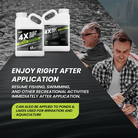 Not Rocket Sciences pond dye easy-use option simplifies pond care.