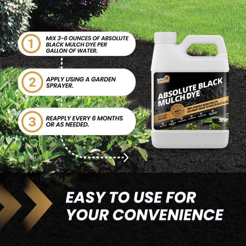 Not Rocket Sciences Rubber mulch color-dye applied to rubber mulch for durable black hue