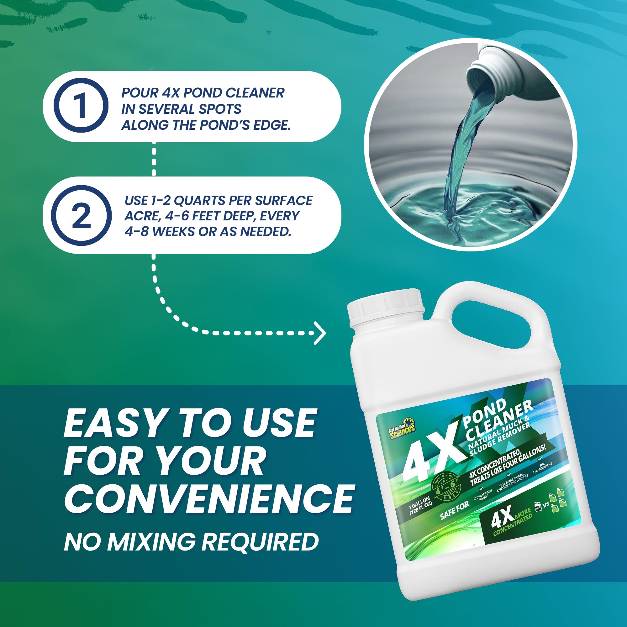 Not Rocket Sciences wildlife-friendly enzymes support safe pond habitats