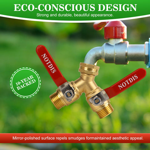 NOTDIS hose-splitter-leak-proof-assembly reduces drips for a cleaner watering setup.