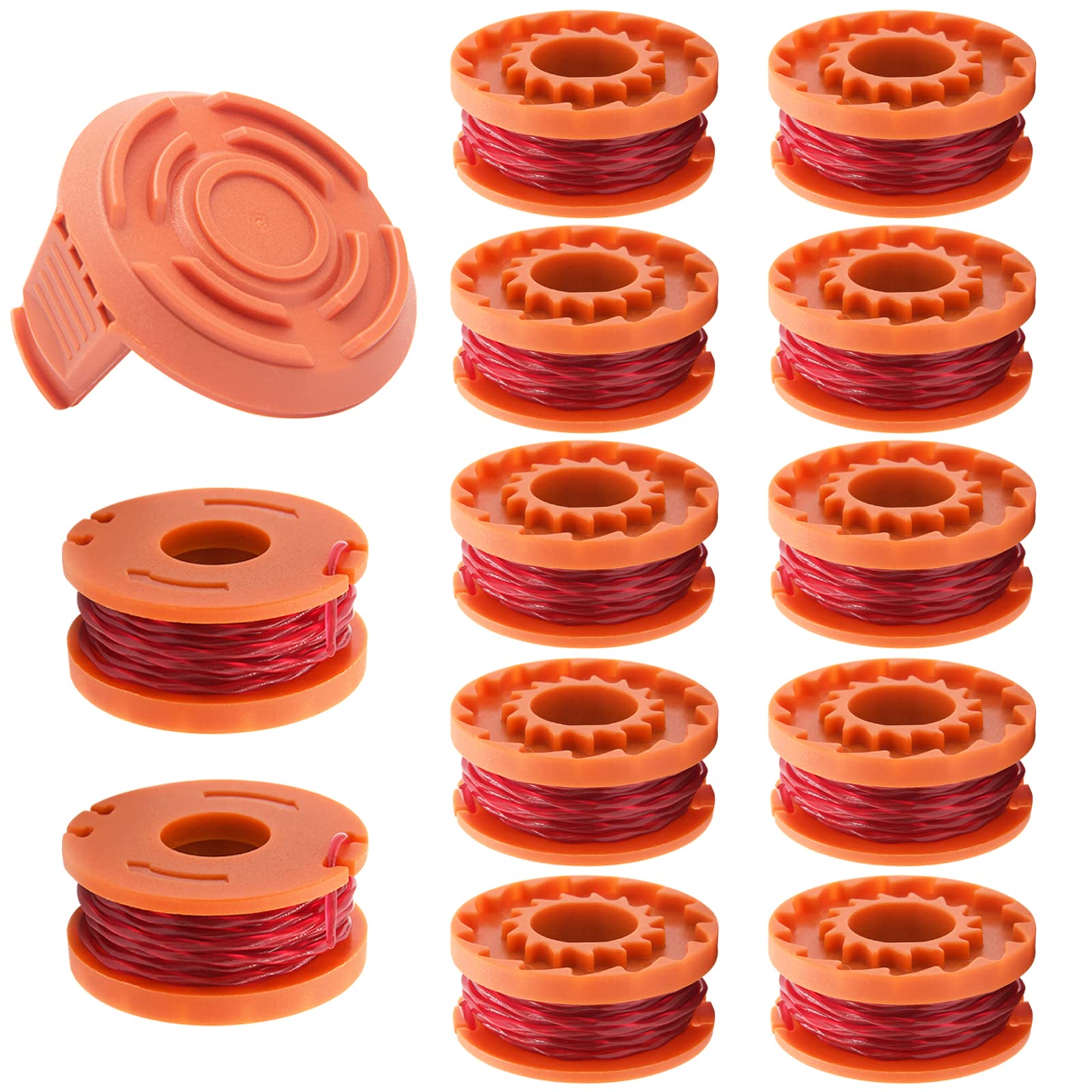NOTETOUPT WA0010 spool closeup showing durable ABS core for steady line feed