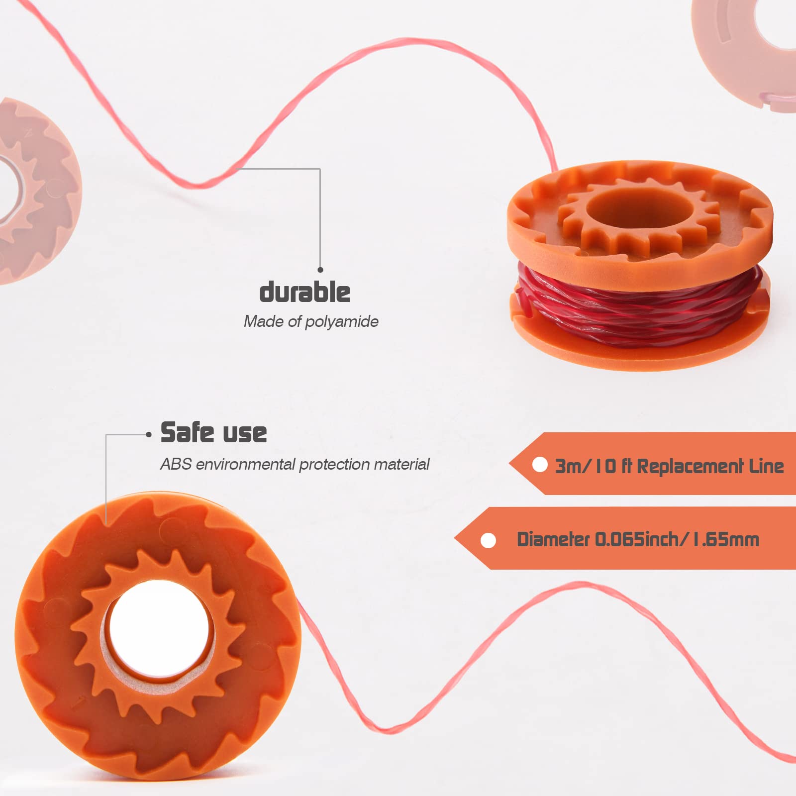 NOTETOUPT WA0010 spool packaging displaying 12 spools and a cap