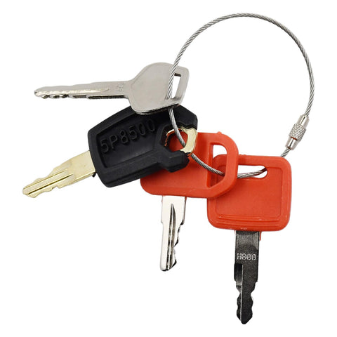 Notonmek AT195302 ignition key for John Deere machines; reliable access to backhoes.