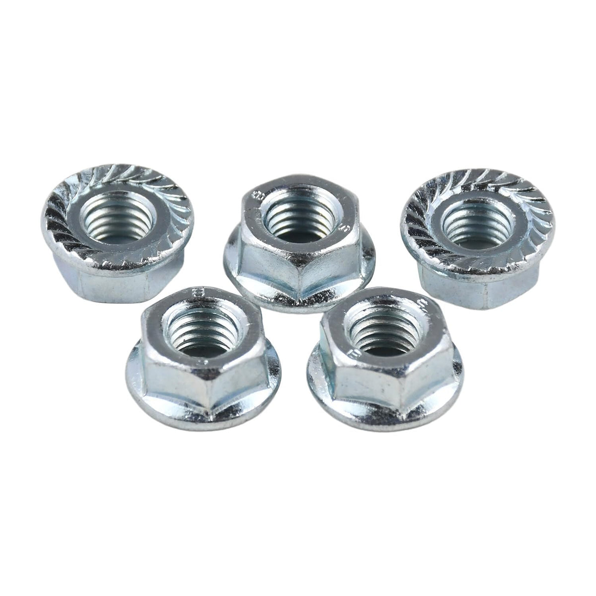 Notonmek 531300382 chainsaw bar nut 13mm – five-pack for secure bar alignment.