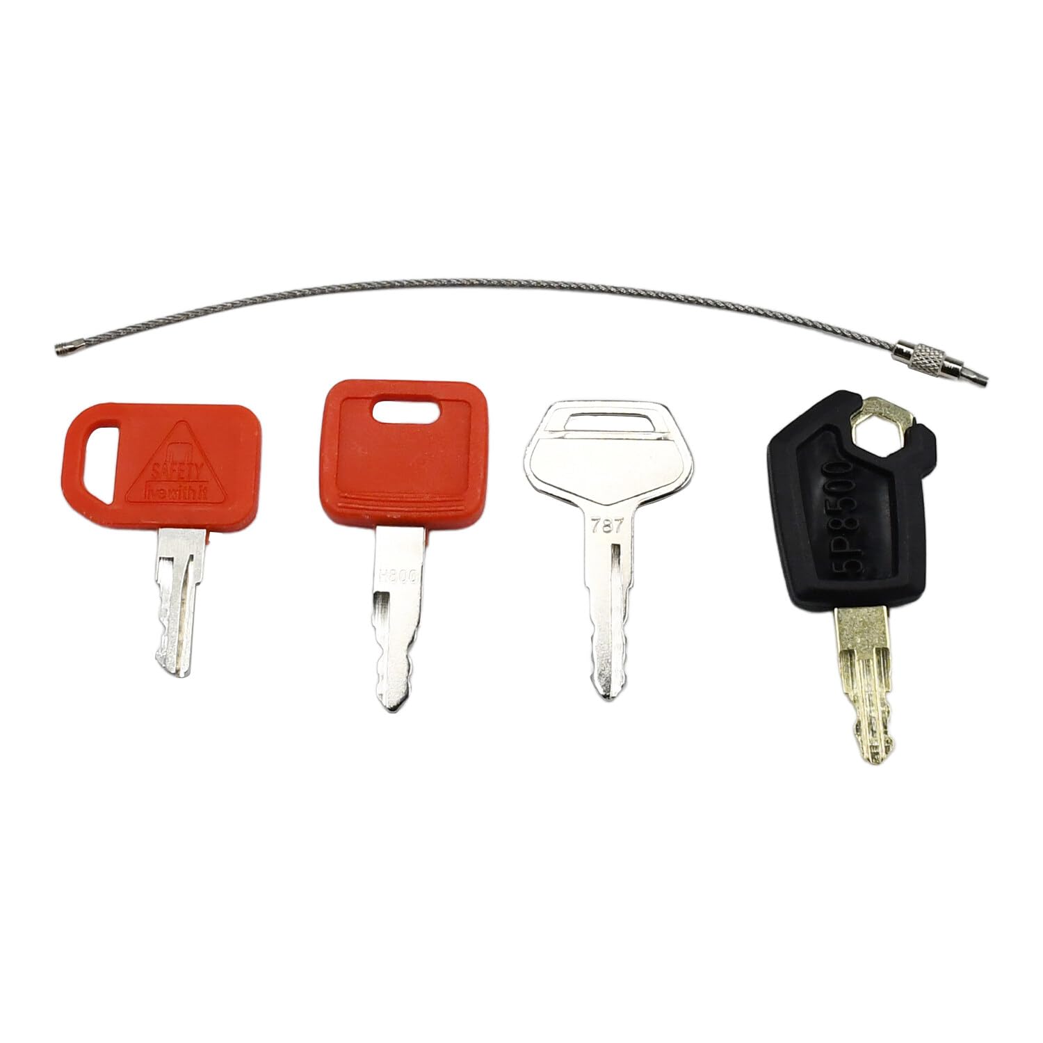 Notonmek H800 ignition key for Deere excavators; smooth operation.