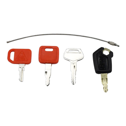 Notonmek H800 ignition key for Deere excavators; smooth operation.