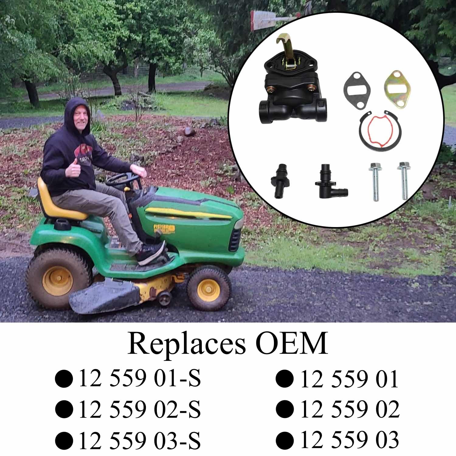 Notos Hedie replacement part on engine highlighting durable build for long mowing sessions.