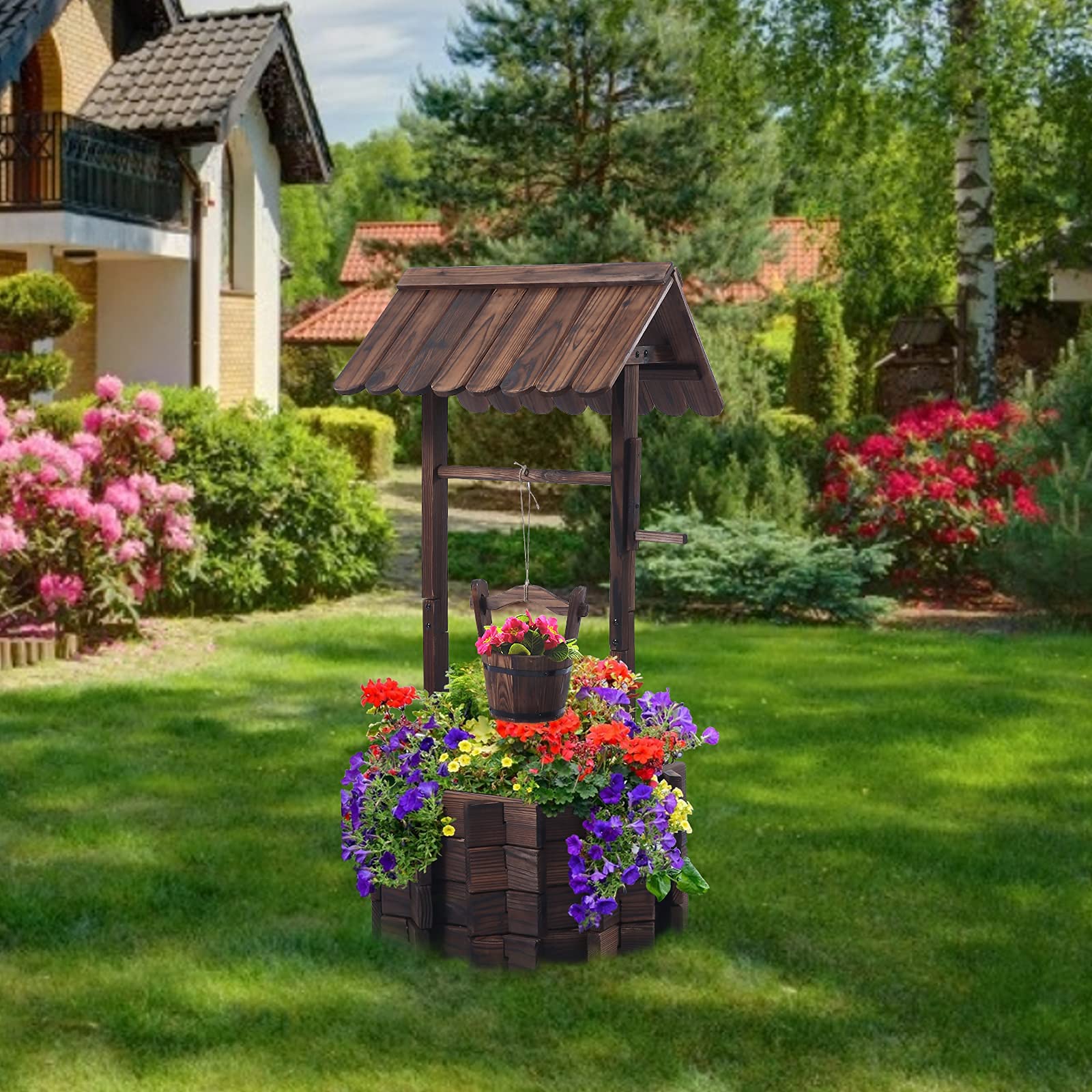 Notume four-wheels-easy-move supports smooth repositioning on patios