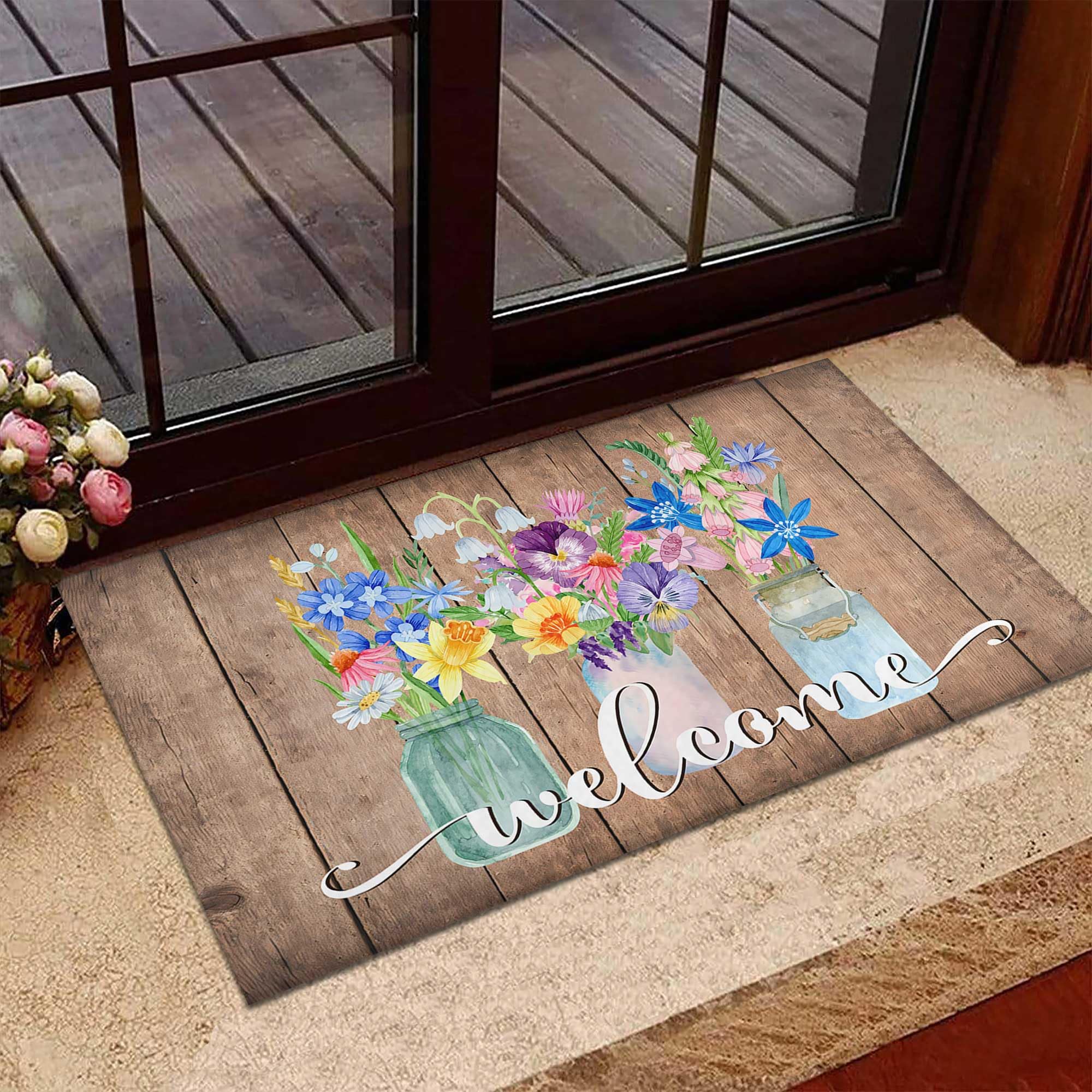 Noulmea 30x17 inch mat fits under most doors