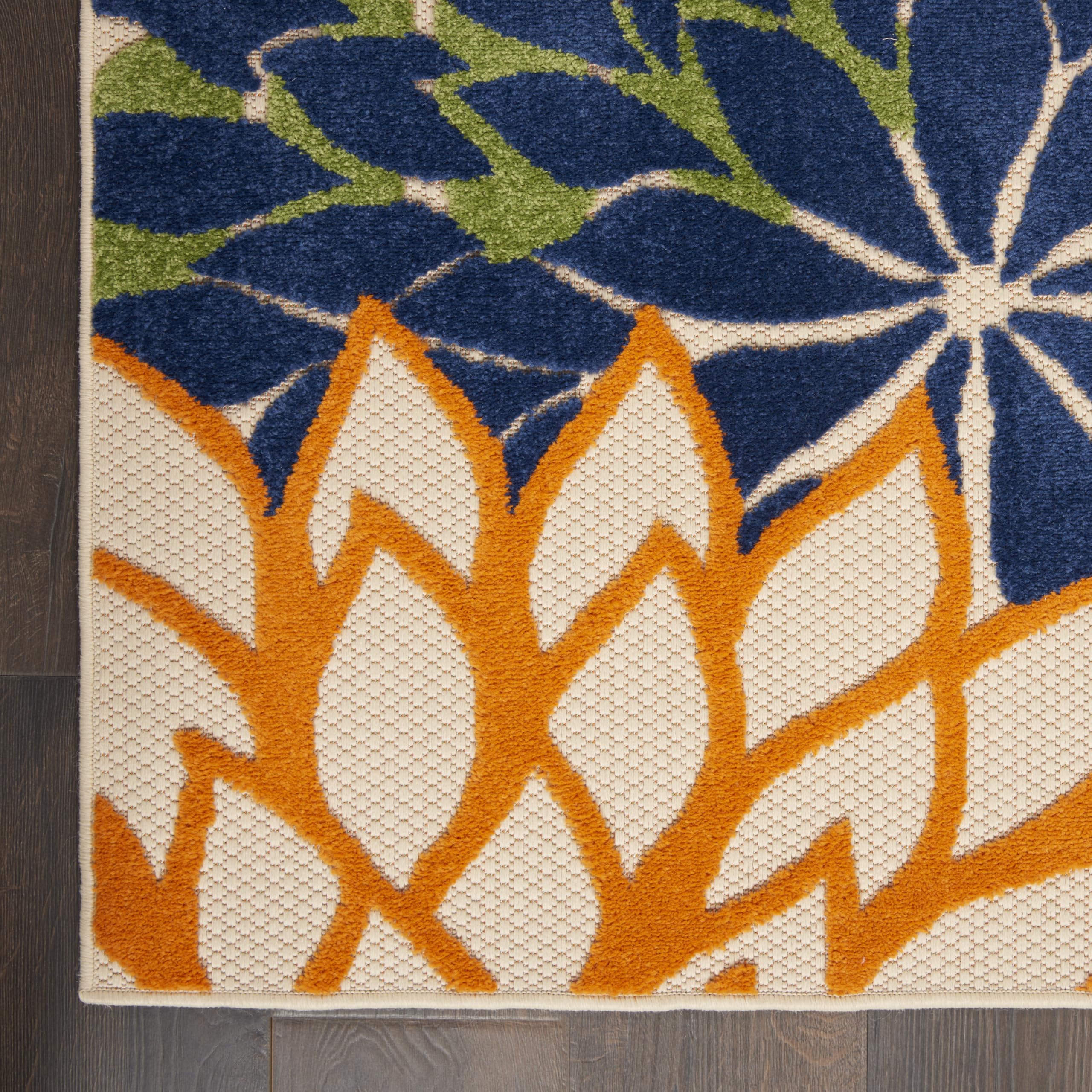 Nourison Aloha ideal for high-traffic indoor and outdoor areas.