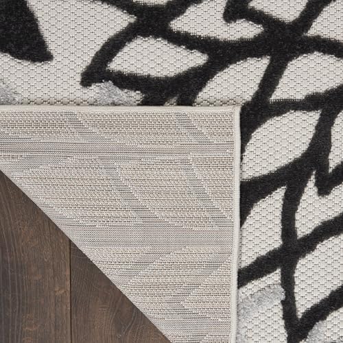 Nourison Aloha machine-made rug delivers consistent quality.