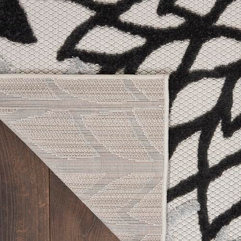 Nourison Aloha machine-made rug delivers consistent quality.