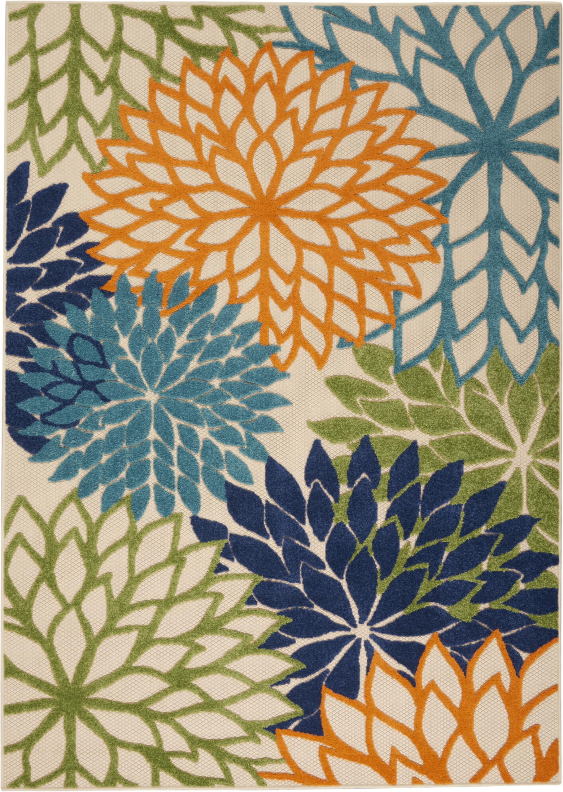 Nourison Aloha high-low pile creates subtle texture underfoot