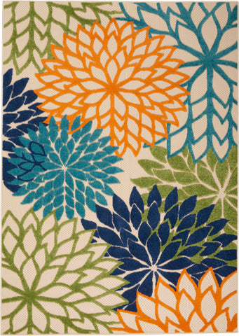 Nourison Aloha high-low pile creates subtle texture underfoot